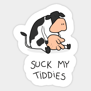 Grumpy Cow Sticker